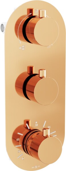 MEXEN - Kai termostatická batérie sprcha / vaňa 3-output rose gold 77603-60