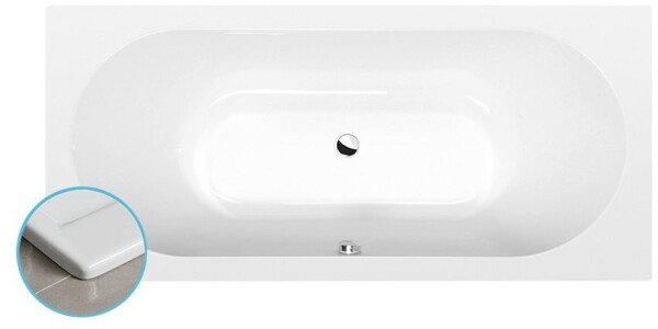 POLYSAN - VIVA B SLIM obdĺžniková vaňa 175x80x47cm, biela 88119S