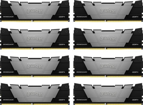 Kingston Fury KINGSTON 256GB 3200MT/s DDR4 CL16 DIMM Kit of 8 FURY Renegade Black