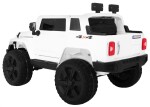 Mamido Detské elektrické autíčko Jeep Mighty 4x4 biele