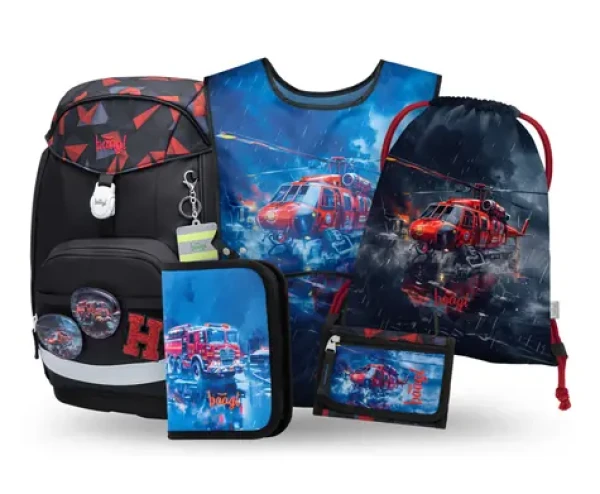 BAAGL SET 5 Airy PLUS Záchranári: batoh, peračník, sáčok, zástera, peňaženka (A-36094)