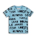 Chlapčenské tričko s krátkym rukávom, Minoti, TB TSHIRT 1, modrá - 68/80 | 6-12m