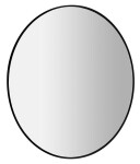 SAPHO - SHARON LED podsvietené zrkadlo Ø 80 cm, čierna mat 31255CI