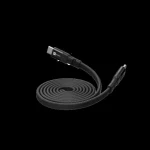 ER Power Flat Magnetic čierna / Magnetický kábel / plochý / USB-C/USB-C / PD 100W / 1,5m (ERPW2CFM-BK)