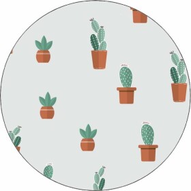 Jedlý papier vzor kaktusy 19,5 cm - Pictu Hap - Pictu Hap