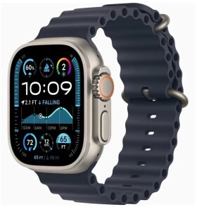 Apple Watch Ultra 2 GPS + Cellular 49mm Titanium Case Ocean Band Modrý (MX4D3EL/A)