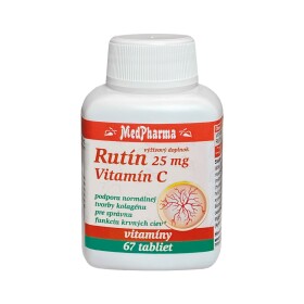 MEDPHARMA Rutín 25 mg + vitamín C 100 mg 67 tabliet