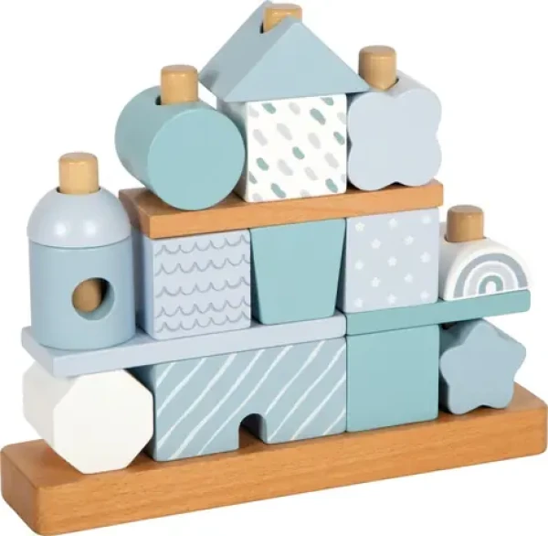 Small Foot Nasadzovanie na tyč Domček modrá