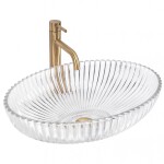 REA - Umývadlo na dosku Nicole Transparent REA-U4701