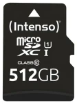 INTENSO Premium microSDXC 512GB / Pamäťová karta / UHS-I U1 / Class 10 / čítanie: 90 MB/s / vr. SD adaptéra (3423493)