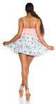 Sexy FEEL HAPPY Mini Flower Skirt Einheitsgroesse