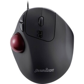 Perixx PERIMICE-517 D trackball USB laserový/á čierna 7 tlačidlo 400 dpi, 1000 dpi ergonomická, integrovaný trackball; 11567