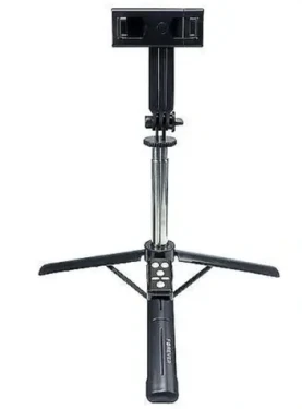 Forever SST-100 čierna / Selfie tyč / Statív / Bluetooth ovládač / Nastaviteľná dĺžka 19-75 cm / Hmotnosť 150 g (GSM182155)