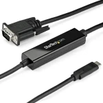 StarTech kábel USB-C na VGA čierna / 1920x1200 / 1080p / 1m (CDP2VGAMM1MB)