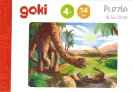GOKI Drevené puzzle Dinosaury: Brachiosaurus