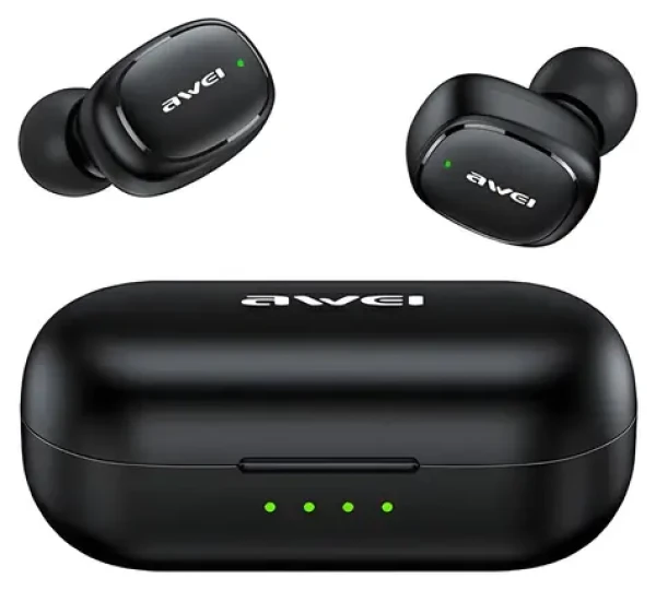 Awei T13 Pre čierna / Bezdrôtové slúchadlá / TWS / Bluetooth 5.1 / dobíjacia stanica (T13 Pro B)