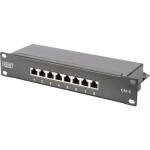 DIGITUS Patch panel, CAT6, 10 , 8xSTP RJ45, čierna (4016032241577)