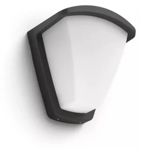 Philips Kiskadee 1x42W antracit / Vonkajšie nástenné svietidlo / E27 / IP44 / bez zdroja (SKL000383450)