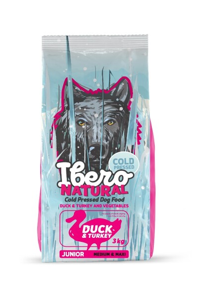 Ibero Cold Press Dog Junior Medium/Large Duck