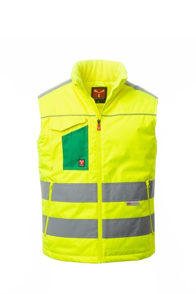 Zateplená pracovná vesta Payper TASK Farba: Žltá Fluo/ Zelená, Veľkosť: 2XL (001491037901020XXL)