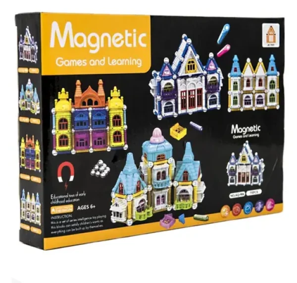 TEDDIES Magnetická stavebnica Domček 75 dielikov