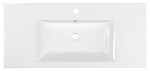 AQUALINE - ZUNO 100 keramické umývadlo nábytkové 100x45cm, biela 9100