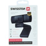 Swissten Webcam FHD 1080P / 1920x1080@30FPS / záber 84 ° / mikrofón / USB 2.0 (55000001)