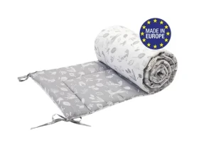 Bomimi MANTINEL do postieľky 180 cm, LESNÉ ZVIERATÁ, ŠEDÁ (BO2211GRY010)