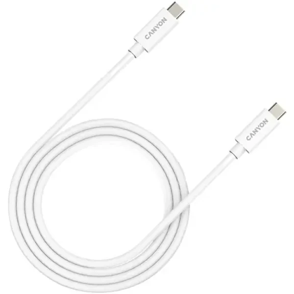 Canyon CNS-USBC44W biela / Nabíjací kábel / USB-C - USB-C / 1m (CNS-USBC44W)