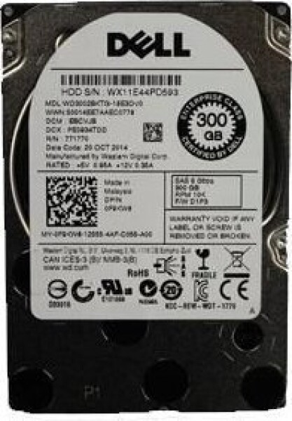 Dell 300GB 2.5'' SAS-2 (6Gb/s) (F9KW8)