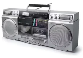Muse M-380 GB strieborná / Presnosné rádio / 80W / FM / CD / Bluetooth / Micro SD (M-380 GBS)