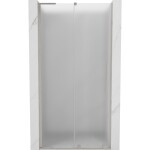 MEXEN/S - Velar L posuvné sprchové dvere 100, dekor, nikel kartáčovaný 871-100-003-31-97