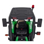 Mamido Detský elektrický traktor BLAST s prívesom 2x200W zelený