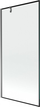 MEXEN/S - Next vaňová zástena FIX 90 x 150, čierna vzor, grafit metal 895-090-000-00-70-95