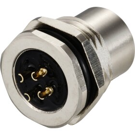 TRU COMPONENTS Vestavná zásuvka pre čidlo/aktuátor, TC-12833052, piny: 4, 1 ks; TC-12833052