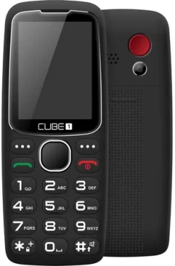 CUBE1 S300 Black / CZ distribúcia / 2.4 / Rádio / Dual SIM / 1.3MPx / Pamäťová karta / čierna (CUS300BL)