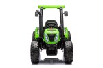 Mamido Mamido Detský elektrický traktor MX-616 s kabínou 12V | 2x45W zelený