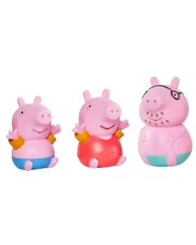 TOOMIES - Prasiatko Peppa Pig, otecko a Tom - striekajúce hračky do vody