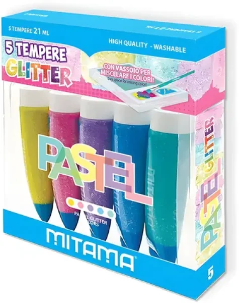 Mitama 62879 / Temperové farby / trblietavé / 5x21 ml (62879)