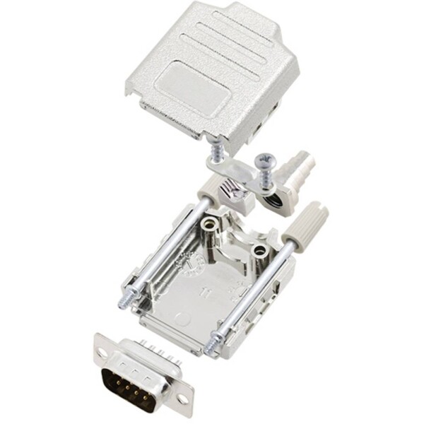 TRU COMPONENTS TCDPPK09MDMPK 7708888 sada D-SUB kolíkové lišty 180 ° Pólov: 9 spájkovaný 1 ks; 7708888