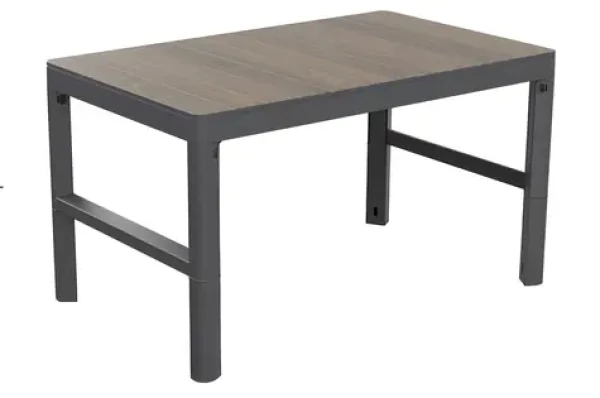Keter Lyon Deco walnut, grafit / Záhradný stôl (271505)