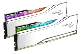 G.Skill Trident Z5 Royal RGB 32GB (2x16GB) 6400Mhz strieborná / CL32-39-39-102 / DIMM / Non-ECC / XMP 3.0 (F5-6400J3239G16GX2-TR5S)