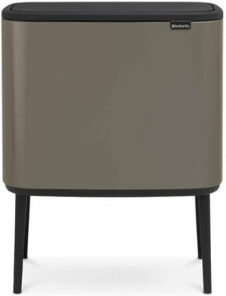 Brabantia Bo Touch Odpadkový kôš na triedený odpad 11 + 23 L platinová / 54 x 68 x 31.5 cm (316142)