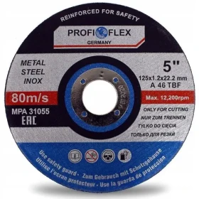 Silver Profi-Flex / Rezací kotúč na kov / Priemer 125 x 22,23 mm / Šírka rezu 1,2 mm (10186)
