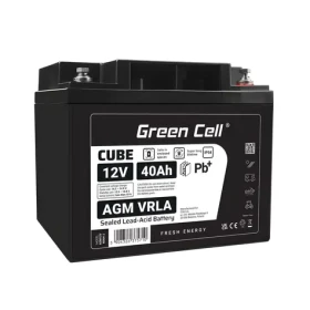 Green Cell AGM VRLA 12V 40Ah / Olovený akumulátor / IP54 (AGM12V40AH-J)