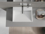 MEXEN - Ava umývadlo na dosku liaty mramor B/O 50 x 38, biela 23015000