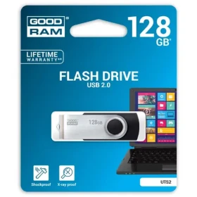 Goodram UTS2 128GB čierna / Flash disk / USB 2.0 / čítanie: 20MBs / zápis: 5MBs (UTS2-1280K0R11)