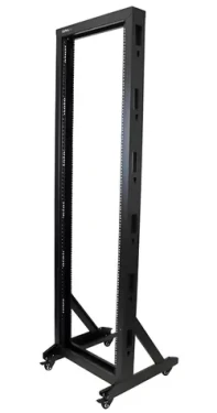 StarTech Otvorený rack 42U čierna / Otvorený rack / 19" / Šírka 600 mm / Hĺbka 600 mm / nosnosť 300 kg (2POSTRACK42)