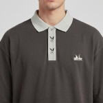 Tričko Playboy x FTSHP Short Sleeve Polo Dark Grey M