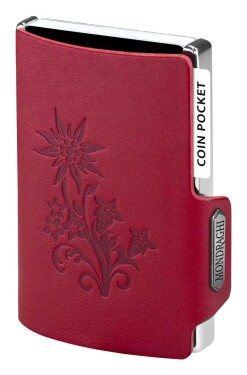Kožená mini peňaženka Mondraghi Silhouette Edelweiss Red